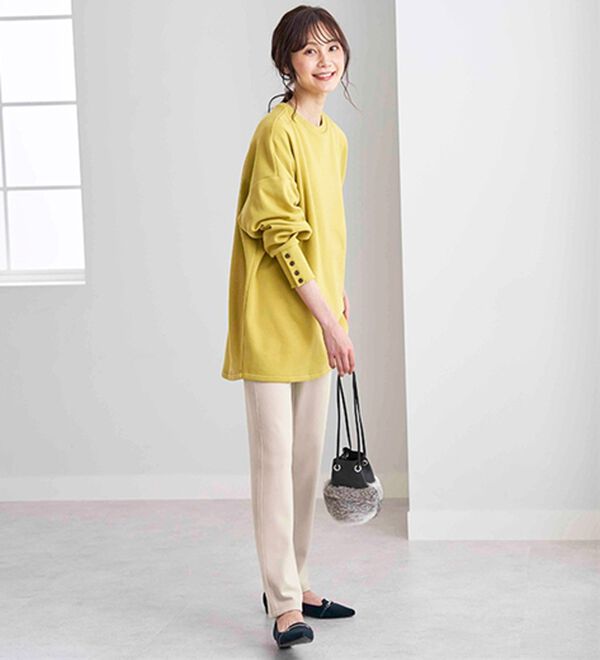 BELLUNA（ベルーナ）の「あったか裏起毛！ホカロンパンツ（フルレングスパンツ）」｜詳細画像