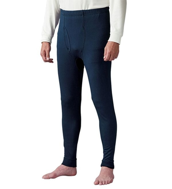 「【２枚組】＜ベルウォーム（Ｒ）＞しっかり厚地素材の＋４℃暖かインナー　ロングタイツ（メンズ靴下・タイツ）」｜詳細画像