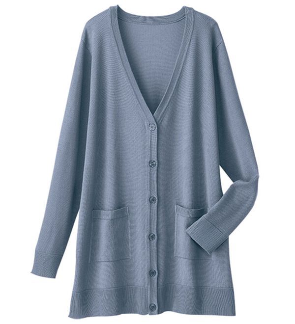 BELLUNA（ベルーナ）の「綿タッチやわらかベーシックカーディガン（ニットカーディガン）」｜詳細画像