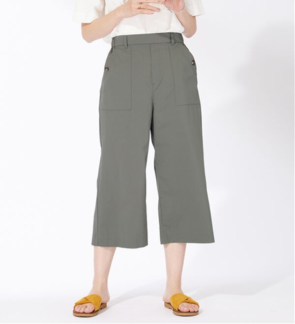 BELLUNA（ベルーナ）の「サラリ綿混ベイカーキュロットパンツ（その他パンツ）」｜詳細画像