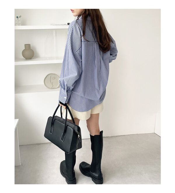 GeeRA（ジーラ）の「アソート柄オーバーサイズシャツ（シャツ）」｜詳細画像