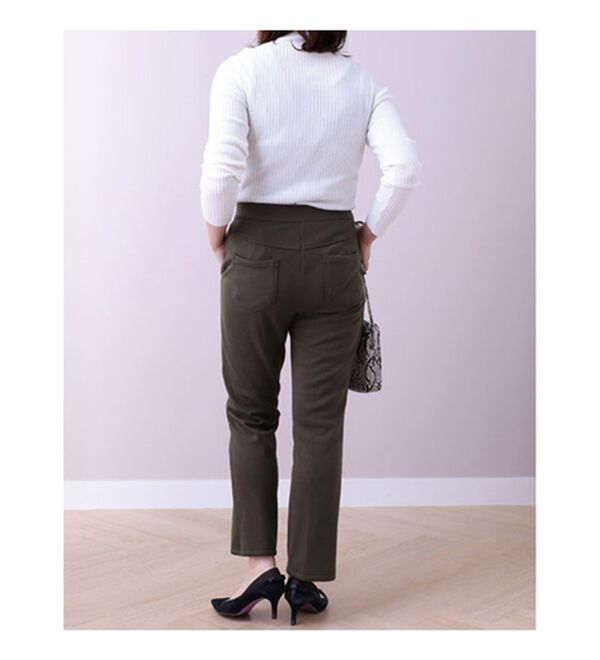 BELLUNA（ベルーナ）の「シアバター加工裏ベロア美脚フレアーパンツ（フルレングスパンツ）」｜詳細画像