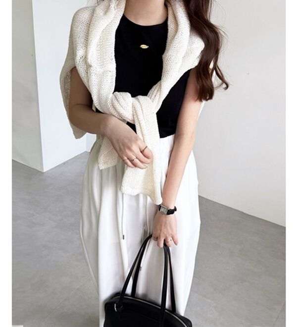 GeeRA（ジーラ）の「ロゴプレートデザインタンクトップ（タンクトップ・キャミソール）」｜詳細画像