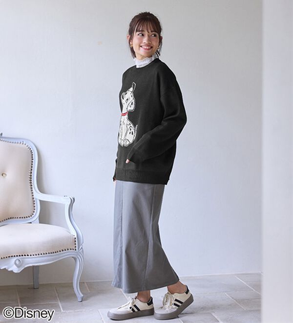 BELLUNA（ベルーナ）の「＜Ｄｉｓｎｅｙ＞【１０１匹わんちゃん】ジャカードゆったりセーター（ニット・セーター）」｜詳細画像