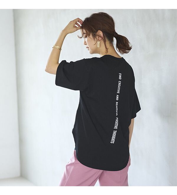 GeeRA（ジーラ）の「プリントチュニックＴシャツ（カットソー）」｜詳細画像