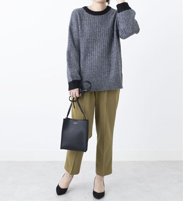 BELLUNA（ベルーナ）の「メランジ調配色ニットプルオーバー（ニット・セーター）」｜詳細画像