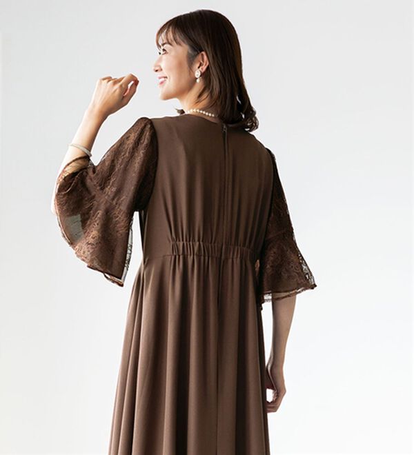 BELLUNA（ベルーナ）の「袖レースフォーマルワンピース（その他ワンピース）」｜詳細画像