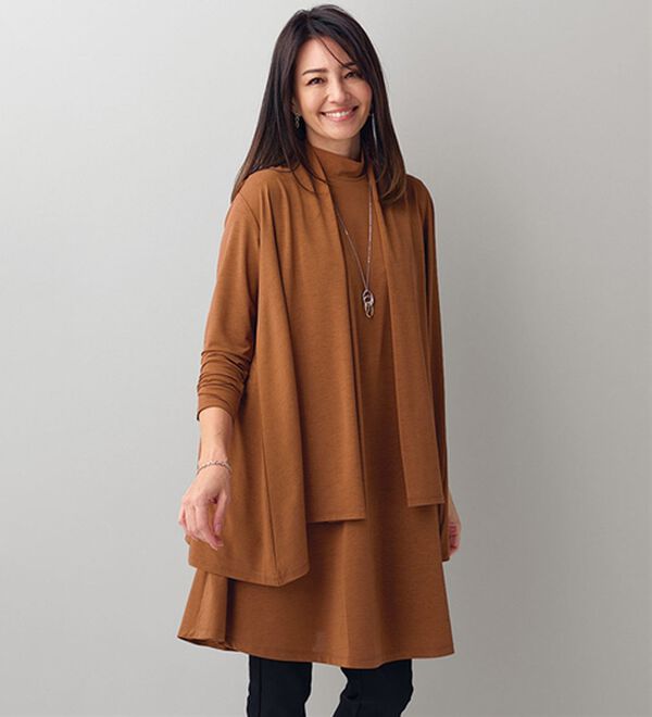 BELLUNA（ベルーナ）の「＜クールスラブ＞ドレープカーディガン（その他カーディガン）」｜詳細画像