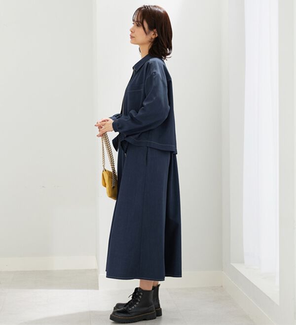 BELLUNA（ベルーナ）の「麻調ジャケット&times;キャミワンピアンサンブル（その他ワンピース）」｜詳細画像