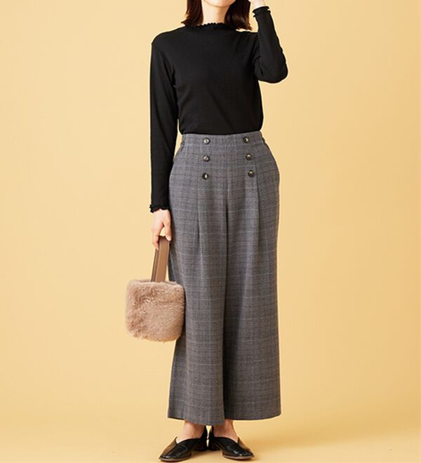 BELLUNA（ベルーナ）の「重ね着風フリル衿プルオーバー（カットソー）」｜詳細画像