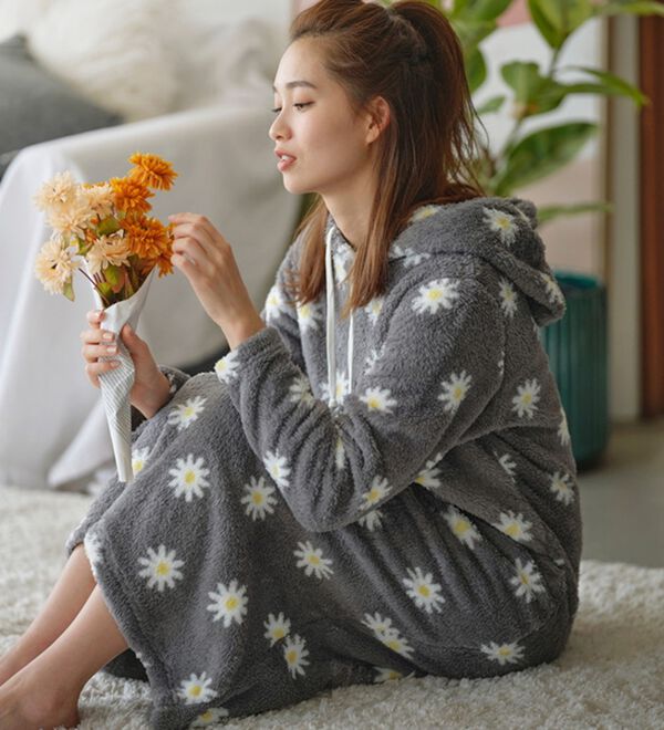 ふんわりモコボアルームウェアマキシワンピース - ベルーナ【公式】