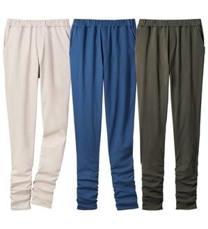 ルフラン（ルフラン）の「【３本組】裾が、くしゅっと可愛いパンツ＜パタゴン＞（フルレングスパンツ）」｜3本組