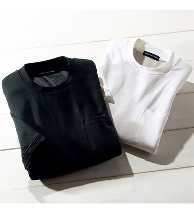 「【２色組】＜コムルヴァン・オム＞脱いでもキマる！ジャケットインＴシャツ（メンズＴシャツ）」