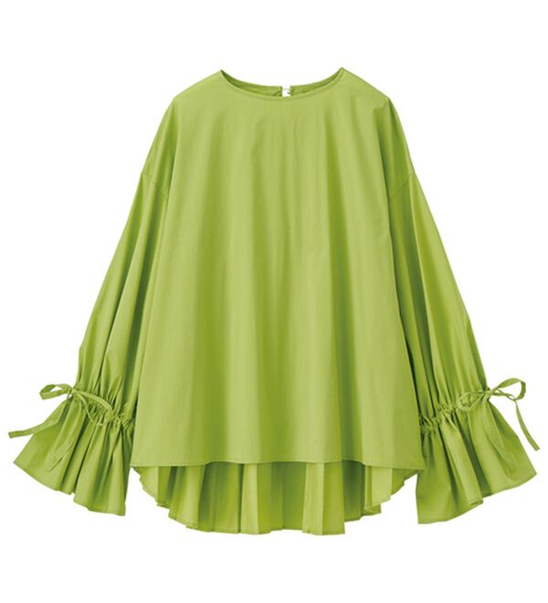 RANAN（ラナン）の「バックプリーツ使いボリューム袖ブラウス（ブラウス）」｜詳細画像