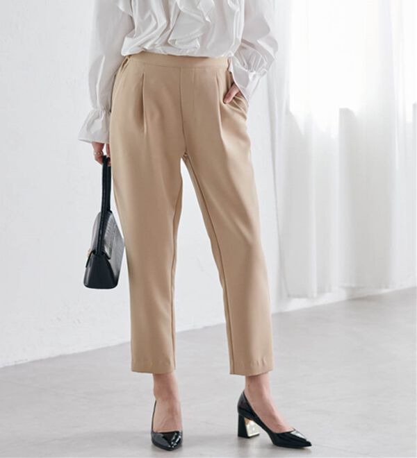 RANAN（ラナン）の「美脚シルエットクロップドパンツ（フルレングスパンツ）」｜詳細画像