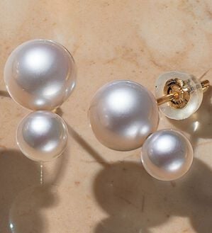 ルフラン（ルフラン）の「あこや真珠ツインピアス（イヤリング・ピアス）」｜詳細画像