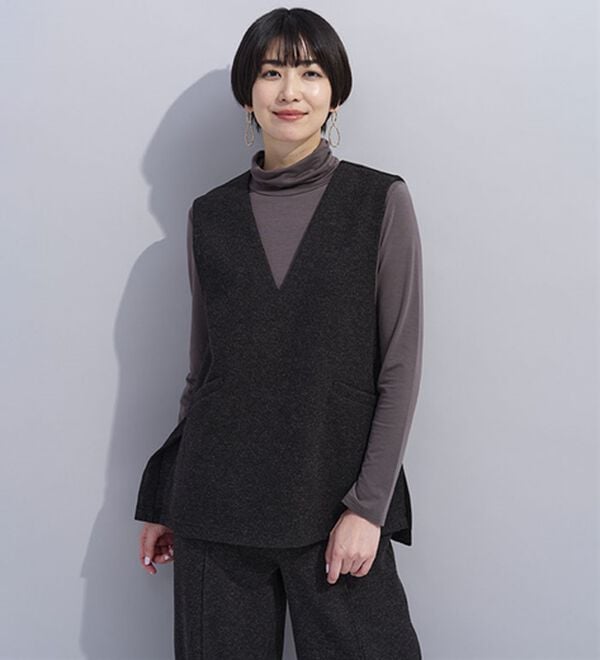 BELLUNA（ベルーナ）の「なめらかテンセル（ＴＭ）繊維ストレッチプルオーバー（カットソー）」｜詳細画像