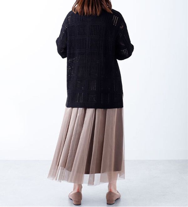 BELLUNA（ベルーナ）の「クロシェ風カーディガン（ニットカーディガン）」｜詳細画像