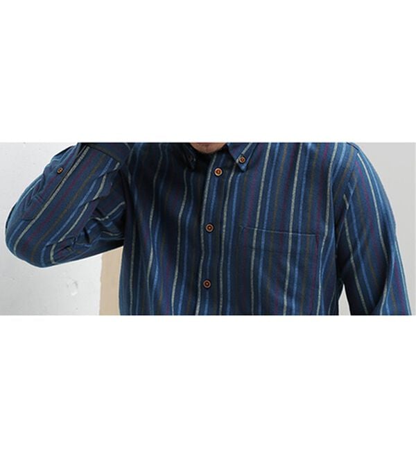 「＜バイロフト（Ｒ）＞カシミヤタッチネルシャツ（メンズシャツ）」｜詳細画像