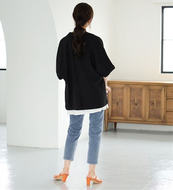 BELLUNA（ベルーナ）の「【再入荷】美ストレッチ素材アンクル丈レギンスパンツ（クロップドパンツ）」｜詳細画像