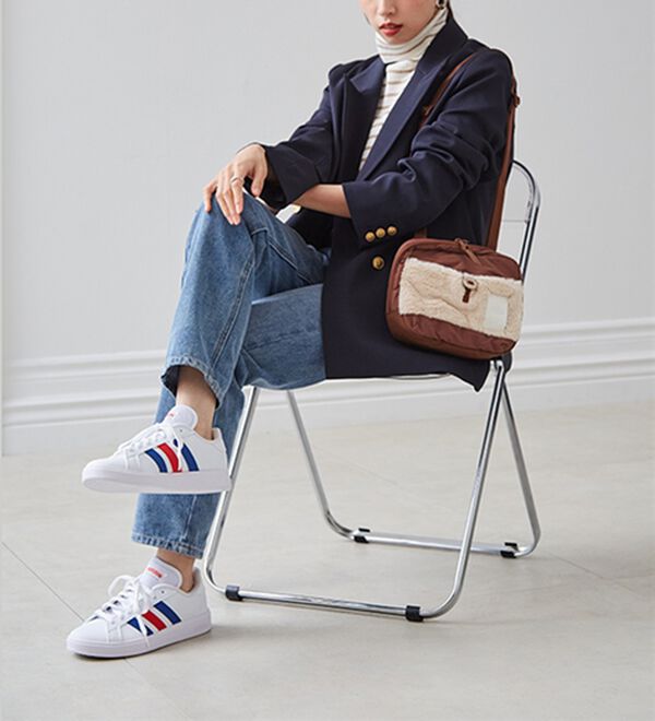 RANAN（ラナン）の「＜ａｄｉｄａｓ＞ＧＲＡＮＤＣＯＵＲＴＢスニーカー（スニーカー）」｜詳細画像