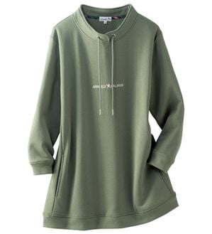 「＜アーノルド　パーマー＞デザインネックプルオーバー（トレーナー・スウェット）」｜セージ