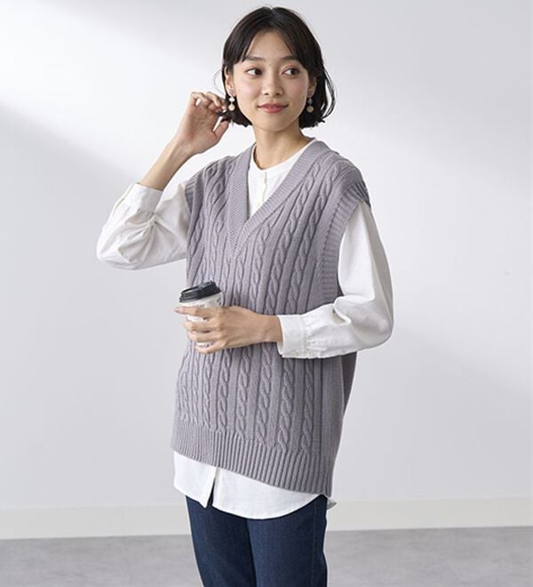 BELLUNA（ベルーナ）の「ニットベストアンサンブル（ベスト）」｜詳細画像