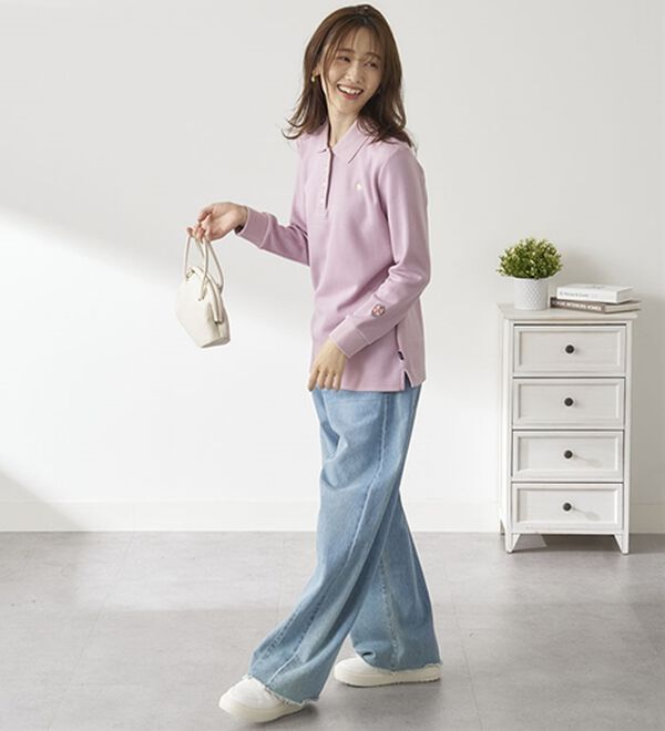 BELLUNA（ベルーナ）の「【ＰＯＬＯ　ＢＣＳ】裏起毛かのこポロシャツ（ポロシャツ）」｜詳細画像