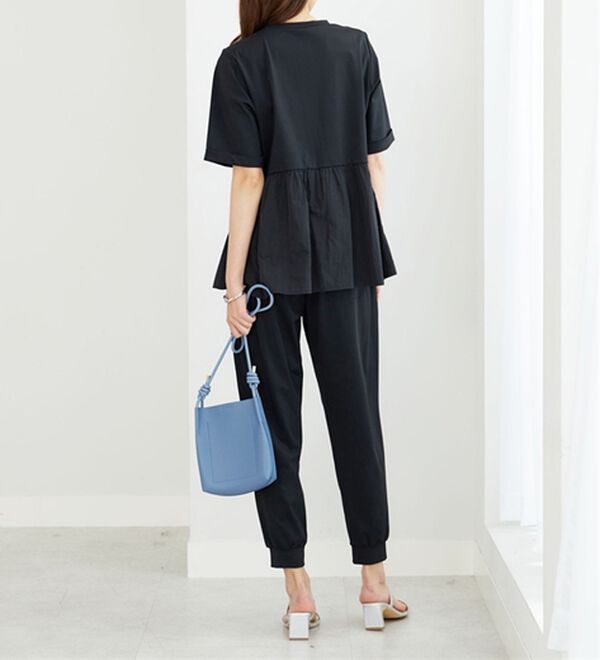 BELLUNA（ベルーナ）の「ヒンヤリ爽快！異素材切替プルオーバー（カットソー）」｜詳細画像