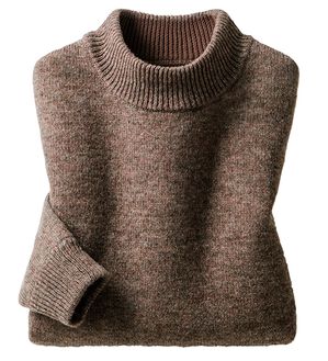 ルフラン（ルフラン）の「選べる！洗えるぬくもりウール１００％セーター（ニット・セーター）」｜モカ