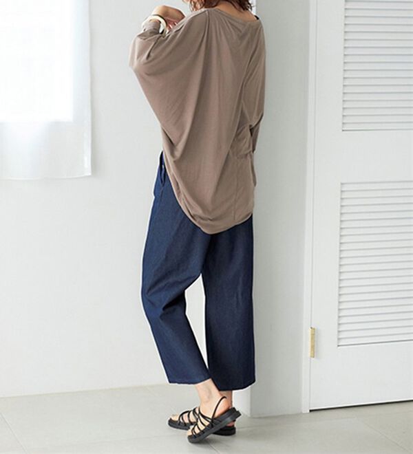 GeeRA（ジーラ）の「接触冷感！ドルマンカットソーカーディガン（ニットカーディガン）」｜詳細画像