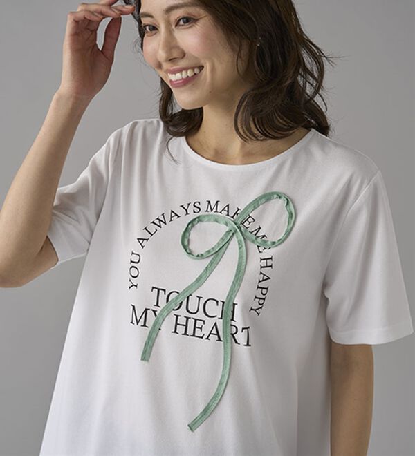 BELLUNA（ベルーナ）の「一枚で着映えるデコラＴ（Tシャツ）」｜詳細画像