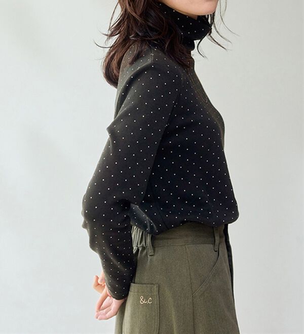 BELLUNA（ベルーナ）の「【選べる衿】肌に優しい綿１００％暖か発熱素材プルオーバー＜ベルホット　コットン＞（カットソー）」｜詳細画像