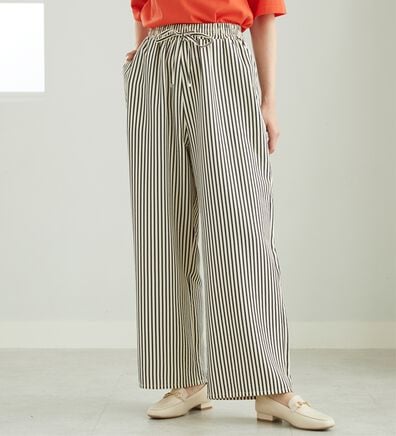 BELLUNA（ベルーナ）の「速乾！サッカー素材ドロストワイドパンツ（ワイドパンツ・ガウチョ）」