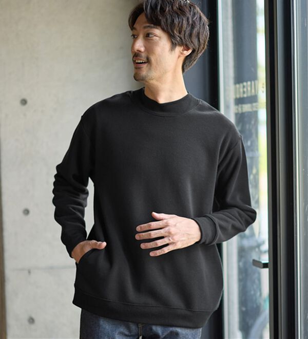 REMEN'S（リメンズ）の「【裏起毛】スタンドネックトレーナー（メンズトレーナー）」｜詳細画像