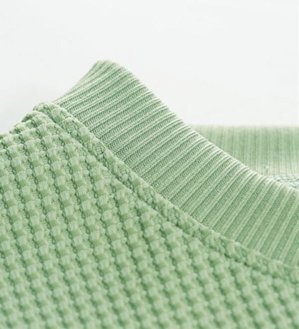 BELLUNA（ベルーナ）の「【快適Ｌａｂ．】ドライワッフル素材ドルマンプルオーバー（カットソー）」｜詳細画像