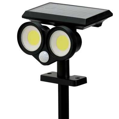 「人感センサー付ソーラー２灯ライト（照明・ライト）」