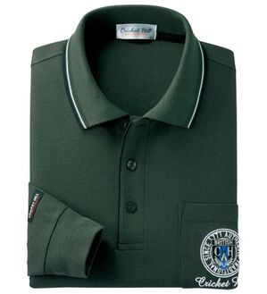 「新デザイン長袖ブランドポロシャツ（メンズポロシャツ）」｜ダークグリーン