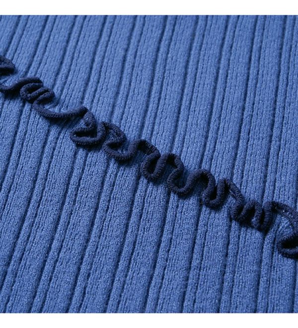 RANAN（ラナン）の「メローステッチ配色リブニット（ニット・セーター）」｜詳細画像