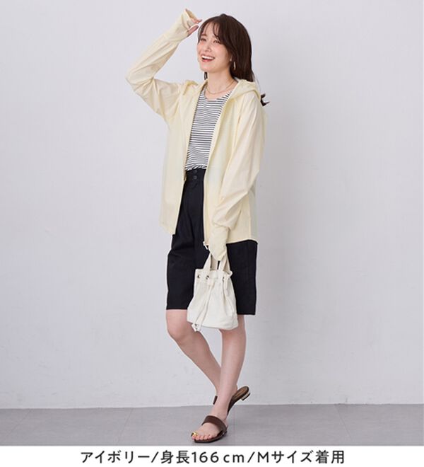 Viola e Viola（ヴィオラ エ ヴィオラ）の「＜水陸両用＞紫外線カット！万能パーカー（パーカー）」｜詳細画像