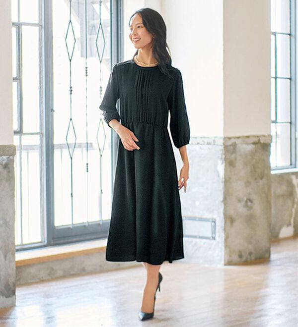 BELLUNA（ベルーナ）の「華やかツイードジャケットワンピースアンサンブル（ワンピースセットスーツ）」｜詳細画像