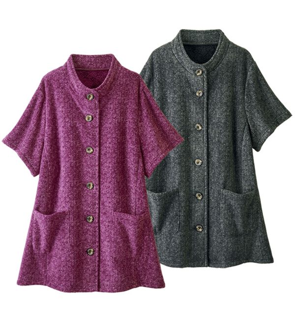 ルフラン（ルフラン）の「【２色組】【ホカロン】軽くてぽかぽかジャカード柄ベスト（ベスト）」｜詳細画像