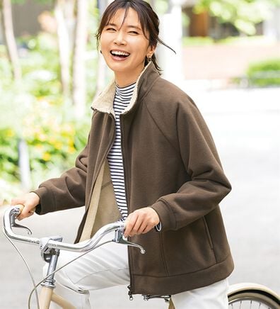 BELLUNA（ベルーナ）の「防風シート入り裏ボアあったかジャケット（ブルゾン）」