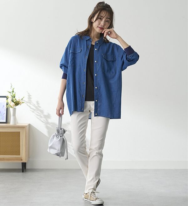 BELLUNA（ベルーナ）の「ゆるフィットスキニーパンツ（フルレングスパンツ）」｜詳細画像