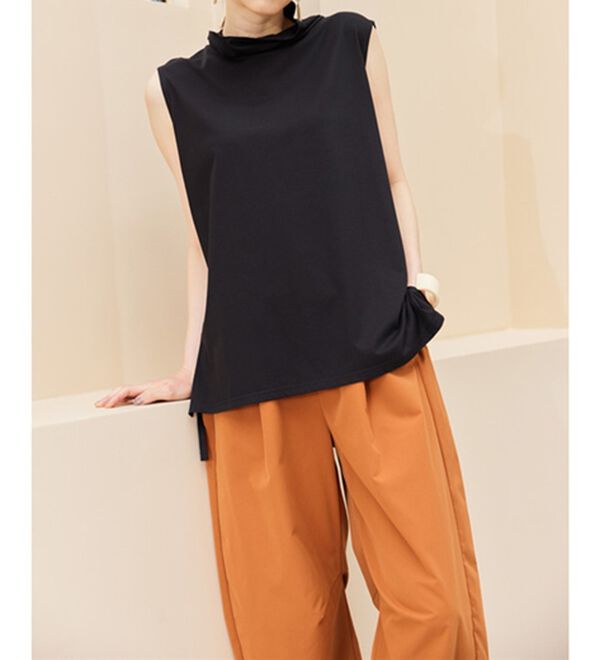 RANAN（ラナン）の「スリーブレスハイネックプルオーバー（カットソー）」｜詳細画像