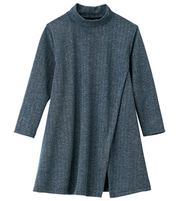 日本製＞ツイード調ヘリンボーン柄チュニック - ベルーナ【公式】