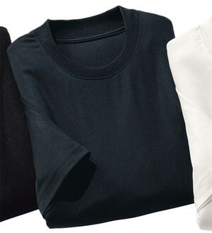 「大人のすっきり冷感Ｔシャツ（メンズＴシャツ）」｜ネイビー(Tシャツ)