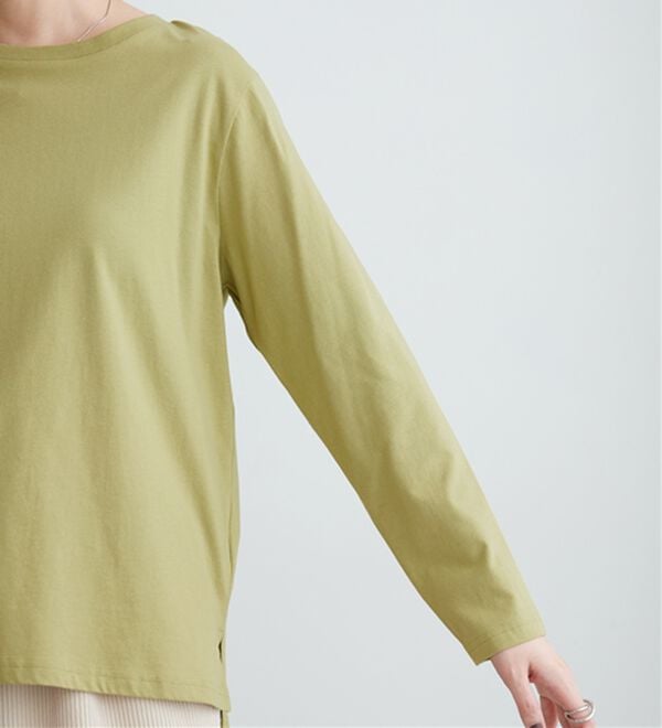 BELLUNA（ベルーナ）の「綿１００％大人顔サマ見えプルオーバー（カットソー）」｜詳細画像