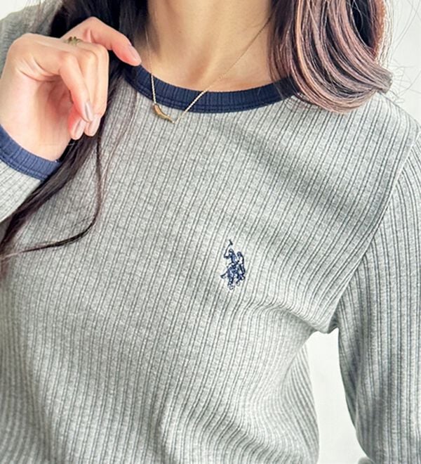 GeeRA（ジーラ）の「【U.S. POLO ASSN.】配色デザインリブロンT（カットソー）」｜詳細画像