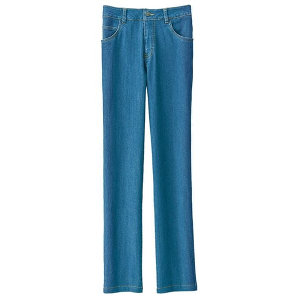 BELLUNA（ベルーナ）の「ぐんぐん伸びるデニムパンツ　ストレート（フルレングスパンツ）」｜ブルー